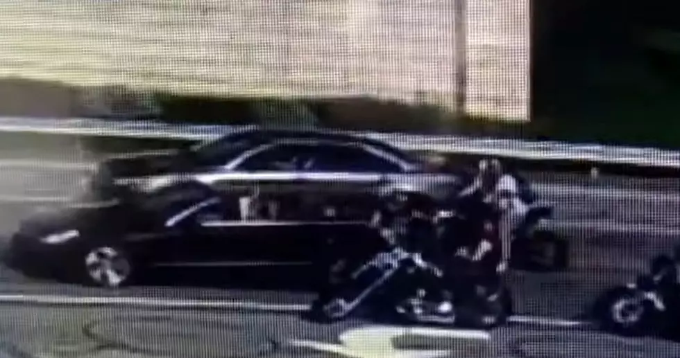 Motorcyclist Caught on Video Violently Attacking Mercedes Driver